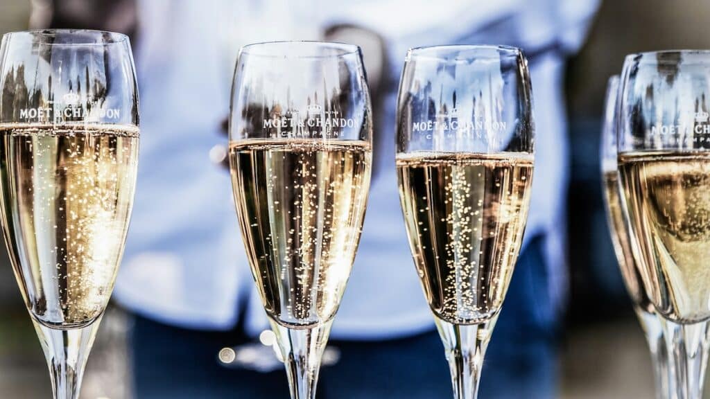 Verres de champagne