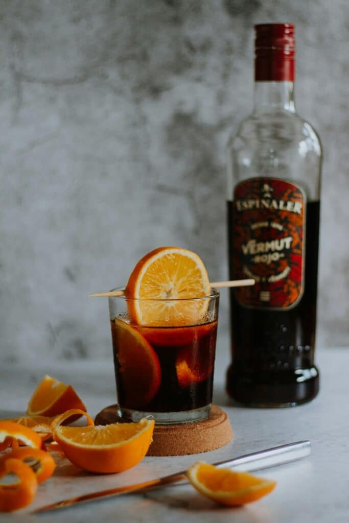 Vermouth et orange